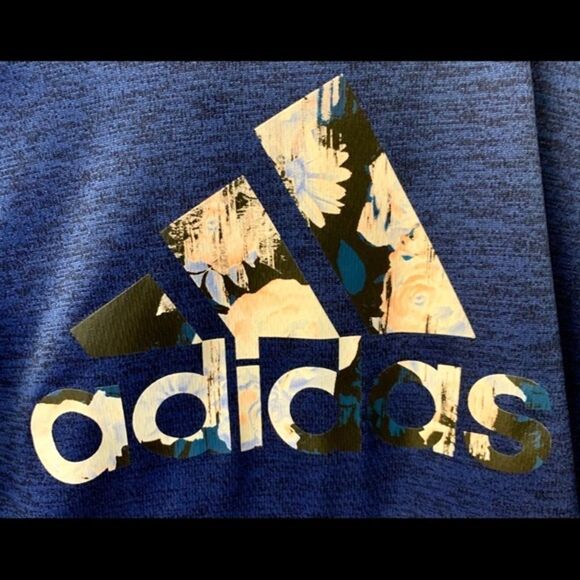 Adidas Bright Blue & Black SweatShirt - Picture 3 of 9